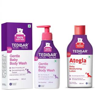 Tedibar Baby Body Wash 250ml and Baby Lotion by 200ml