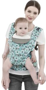 POLKA TOTS Green Abstract Floral Printed Adjustable Baby Carrier for New-Born to Toddler Baby Carrier