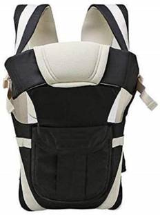 Alwaysup 4-in-1 Adjustable Baby New Carrier Cum Kangaroo Bag/Honeycomb Texture Black Baby Carrier