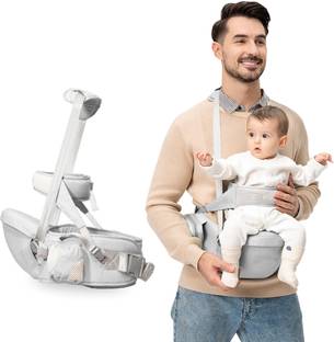 KIDS STATION Baby Carrier, 4 Positions, Cotton, Newborn to Toddler, 15kg Max (Blue) Baby Carrier