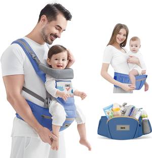 Golden Bee Baby carrier with Hip seat ,Multi carry Position,Ergonomic design( 4-36 months) Baby Carrier
