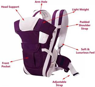 FITRIC Adjustable Hands Free 4 in 1 Baby Baby Carrier Bag | Baby Carry Cot