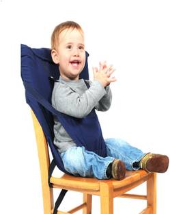 Alfora Magic Seat - Baby Portable Navy Blue Colour Safety Seat Belt for Feeding Baby (Navy Blue) Baby Carrier