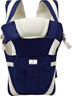 Opullent 4-in-1 Adjustable Hands-Free Baby Carrier Bag, Navy Blue - Front Carry Facing Baby Carrier