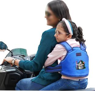 Magic Seat by Alfora Magic Seat- Two Wheeler/Bike/Scooter Child/Kids Safety Seat Belt/Kids Carrier Protection When Travelling on Two Wheeler (Blue- Letter H) Baby Carrier