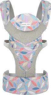POLKA TOTS Beige Leaf Print Adjustable Baby Carrier for New-Born to Toddler Baby Carrier