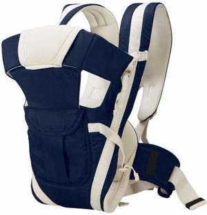 DREAM CHOICE 4-in-1 Baby Carrier Cum Kangaroo Bag with Safety Belt and Buckle Straps (Blue) Baby Carrier