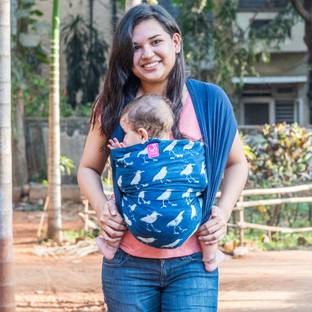 Anmol Indigo Bird Hybrid Wrap Baby Cuddler