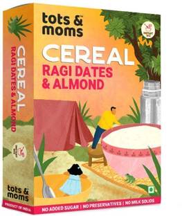 TOTS AND MOMS Instant Ragi Dates & Almonds Cereal