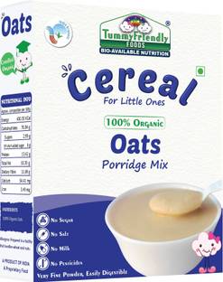 TummyFriendly Foods USDA Certified 100% Organic Oats Porridge Mix | Organic Baby Food for 6 Months Old | Rich in Beta-Glucan, Protein & Fibre| 200g Cereal