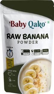 BABY QAKO Raw Banana Powder | No Salt, No Preservatives, 100% Natural Kerala Banana Powder Cereal