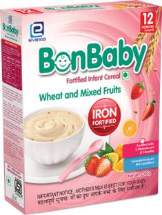BonBaby Wheat and Mixed Fruits Cereal