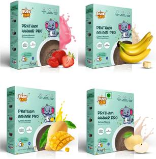 BURPEASE Pratham Aahaar Baby Food No Added Sugar (Mango,Strawberry,Apple,Banana) Cereal