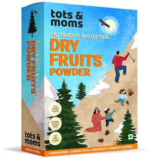 TOTS AND MOMS Dry Fruits Powder | Nutrient Booster - 100g Cereal