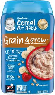 GERBER Lil' Bits Banana Strawberry Baby Oatmeal Cereal