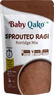 BABY QAKO Sprouted Ragi Porridge Mix / No Preservatives | 100% Natural Finger Millet Cereal