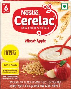 Nestle Cerelac Wheat Apple Cereal From 6 to 24 Months Cereal