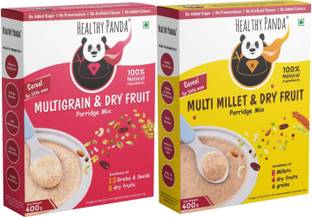 HEALTHY PANDA Multigrain Cereal with Dry fruits (400 g) + Millets baby food / Kids Cerelac Cereal