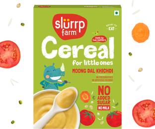 Slurrp Farm Instant Moong Dal Khichdi with Real Vegetables, Easy to Digest Cereal