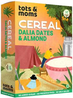 TOTS AND MOMS Instant Dalia Dates & Almond Cereal