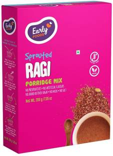 Early Foods Organic Sprouted Ragi Porridge Mix 200g (Plain) Cereal