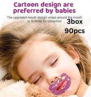 viyagee 3-pack tape Snore Kids Sleep Strips, 90pcs Mouth Shape purplle Baby Knee Pads