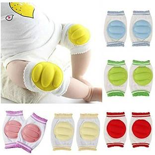 Ritsy Baby Padded Knee Pads for Crawling, Anti-Slip Stretchable Kids Knee Cap Multicolor Baby Knee Pads