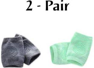ACT Kids Safety Baby Knee Pads for Children knee Protector (2 Pair, Multicolor) Multicolor Baby Knee Pads