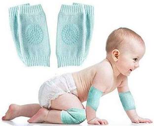 CIPLOX Baby Knee and Elbow Toddlers, Girls, Boys | Infant Pads for Baby Crawling | Unisex Anti-Slip Protective Cushion for Kids | Safety Leg Warm Accessories Blue Baby Knee Pads