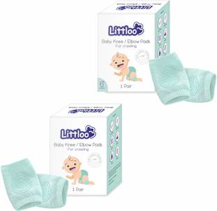 Littloo Knee Protector & Elbow Pads Green Baby Knee Pads