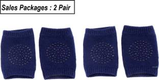 GOCART Baby Crawling Anti Slip Knee Pads, Protect Infants & Toddlers Knees, Elbows and Legs, Unisex Baby Toddlers Knee Pads Navy Blue Baby Knee Pads