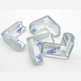 Dnk TCP L Shape Transparent Silicone Corner Guard Edge Protectors