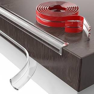 NSUSU 3 Meter Silicone Edge Protector Strip, Baby Proofing, Pre-Tape Adhesive Corner C