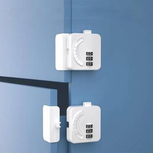 SG-Mart PASSWORD DOOR LOCK Baby Safety Self Adhesive Cupboard Lock , ABS Plastic