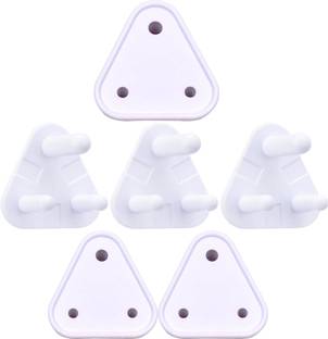 naughty kidz Pack of 6 Baby Safety Electric Socket Plug Cover Guard For 3Pin//5A & 5Pin//15A