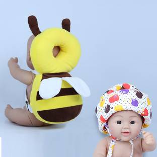 Millionminds Combo Pack of Baby Infants Back Protector & Safety Helmet with Adjustable Straps