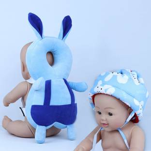 Millionminds Combo Pack of Baby Infants Back Protector & Safety Helmet with Adjustable Straps