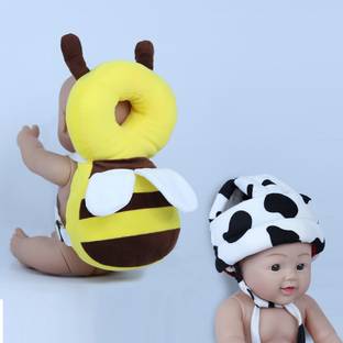 Millionminds Combo Pack of Baby Infants Back Protector & Safety Helmet with Adjustable Straps
