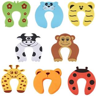 BABY BLOCKS Baby Safety Foam Door Stopper | Door Guard | Curve Shaped (Pack of 5)