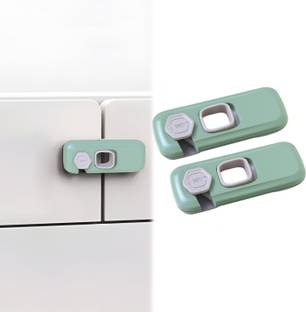 Bembika Furniture Safety Locks For Kids Child Safety Lock Buckle Lock Green - 2 Pcs