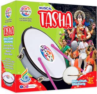 Ratnas Tasha Musical Instruments for Kids (1399) (Multicolour) Rattle