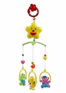 SPKART Lovely Colourful Musical Hanging Rattle Toys with Hanging Cartoons for Toddlers/Babies/Infants/New-Born Rattle Rattle