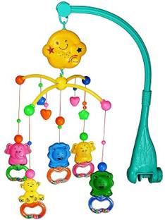 BabyGo Zoo Musical & Light Rattle Cot Mobile for Cradle and Bed Jhoomer Rattle