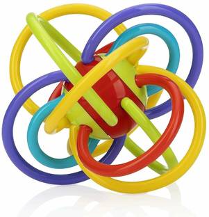 zokato Sensory Baby Teether Tube Ball Loopi Toy Sensory Teething Toys for Babies Rattle