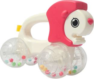 ROSEFAIR Baby Toys Car Pull Along Toddler Toy for 1 Year Old Girl Boy Birthday Gift Rattle