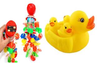 M S.Toys Bring the Fun to Your Backyard with Our Battery-Operated (5 Pc Chu Chu) Bath Toy Rattle