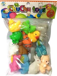 Khatushyam Chu chu bath toys cractor multicolour colour 12 piss set chu chu toys Rattle