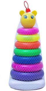jabastin Loty Store Colourful Teddy Ring for Growing Babies,Toddlers(Mulitcolour) Rattle