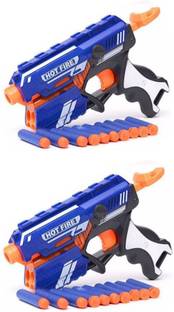 Xcillince Toys presents combo - Fire Blaze Storm Foam Blaster Toy Gun with 10 Extra Bullets Rattle