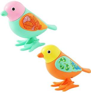 Justcraft Colourful Funny Key Operated Wind Up Jumping Sparrow Toy for Kids Rattle